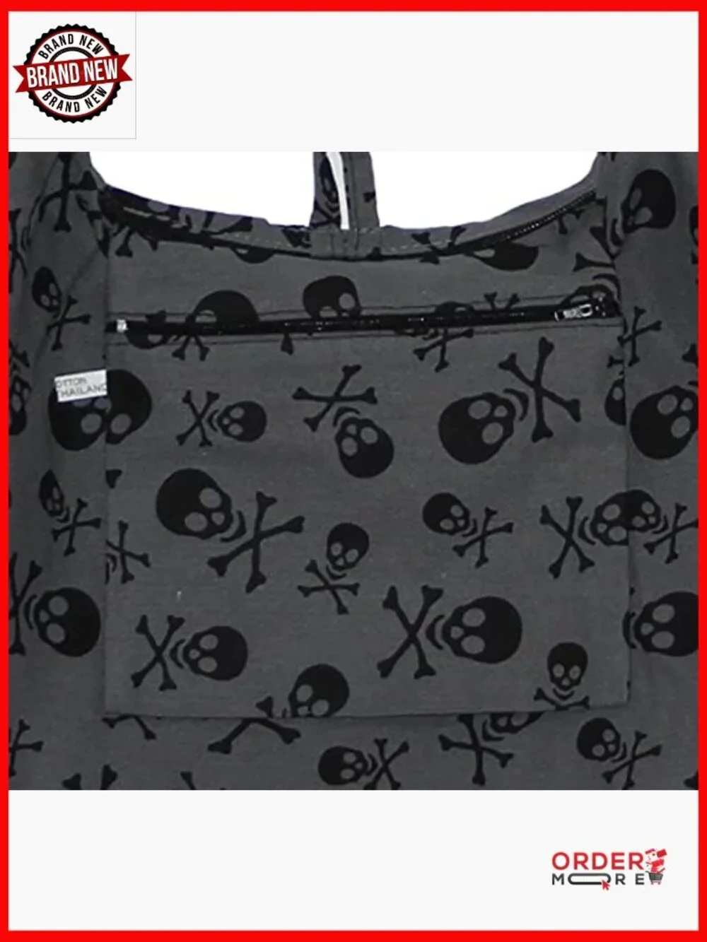 Skull Pattern Bohemian Hobo Crossbody Bag 33